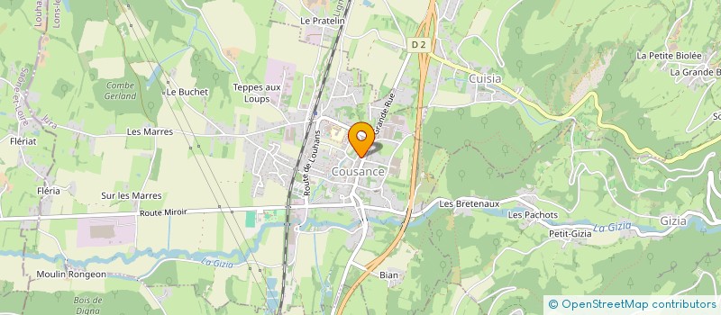 localisation de l'entreprise MADAME BEATRICE FISCHER  COUSANCE