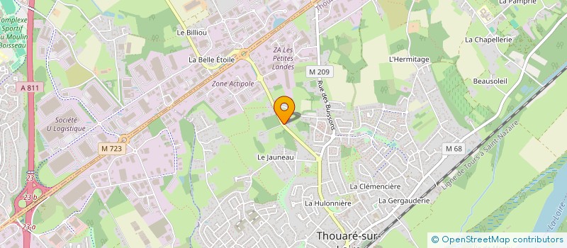 localisation de l'entreprise MADAME BEATRICE FLAMENT à THOUARE-SUR-LOIRE