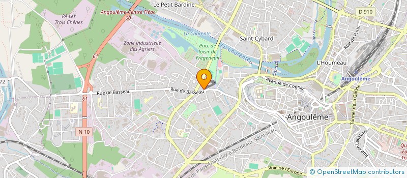 localisation de l'entreprise MADAME BEATRICE FOURNIER à ANGOULEME