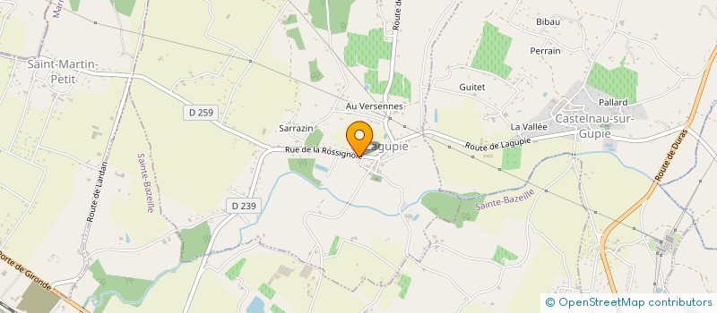 localisation de l'entreprise MADAME BEATRICE FOURNOL  LAGUPIE