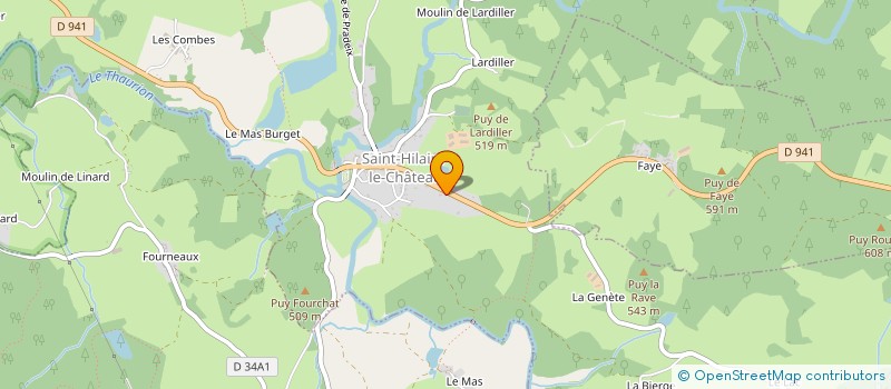localisation de l'entreprise MADAME BEATRICE FOURTON  SAINT-HILAIRE-LE-CHATEAU