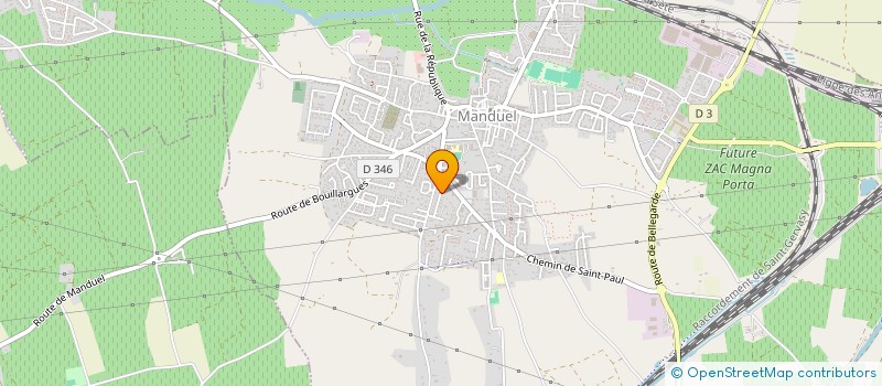 localisation de l'entreprise MADAME BEATRICE FRANCON  MANDUEL