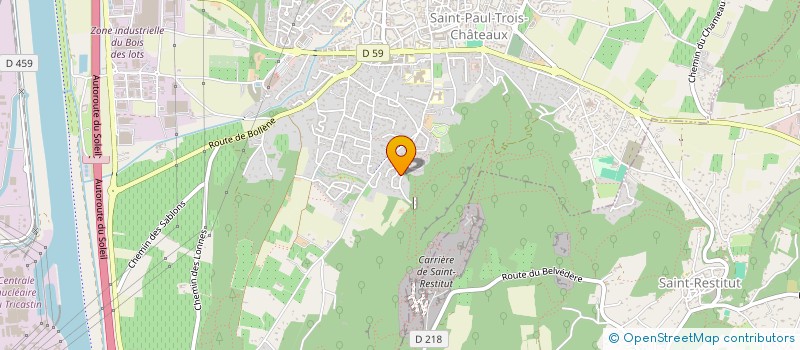 localisation de l'entreprise MADAME BEATRICE FRITZ à SAINT-PAUL-TROIS-CHATEAUX