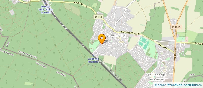 localisation de l'entreprise MADAME BEATRICE FRYDMAN  ORRY-LA-VILLE