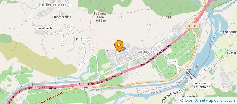 localisation de l'entreprise MADAME BEATRICE GAILLARD  LA SAULCE