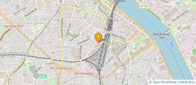 localisation de l'entreprise MADAME BEATRICE GAILLEDRAT à BORDEAUX