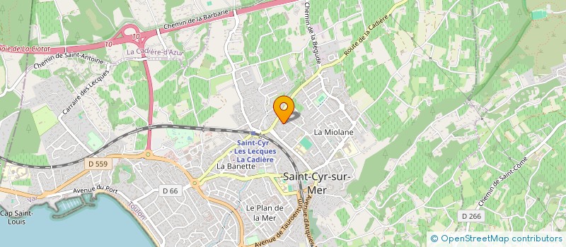 localisation de l'entreprise MADAME BEATRICE GALLARD à SAINT-CYR-SUR-MER