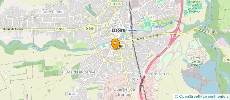 localisation de l'entreprise MADAME BEATRICE GALLINAS  ISSOIRE