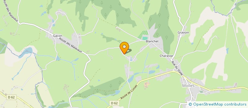 localisation de l'entreprise MADAME BEATRICE GAMET  MOLLES