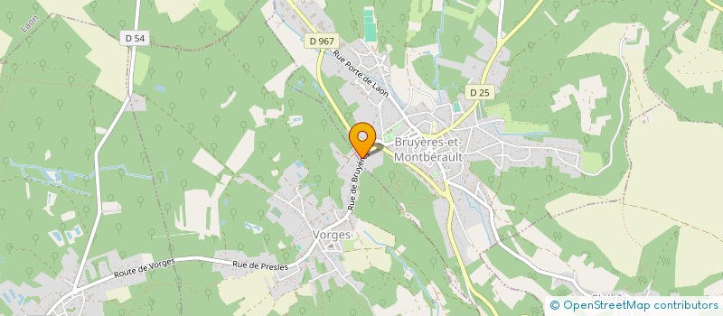 localisation de l'entreprise MADAME BEATRICE GAUCET  BRUYERES-ET-MONTBERAULT