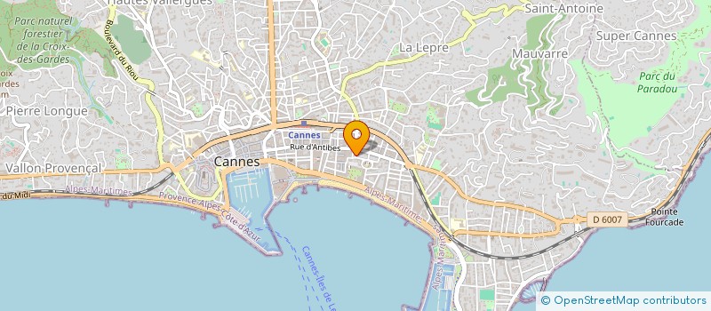 localisation de l'entreprise MADAME BEATRICE GEORGELIN à CANNES