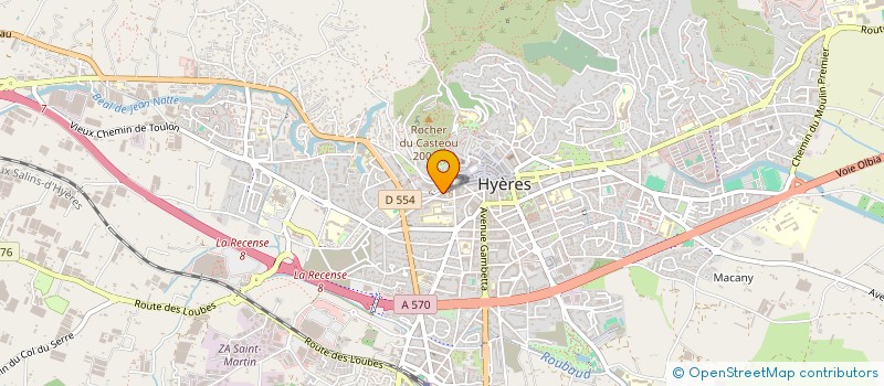 localisation de l'entreprise MADAME BEATRICE GHERSI  HYERES