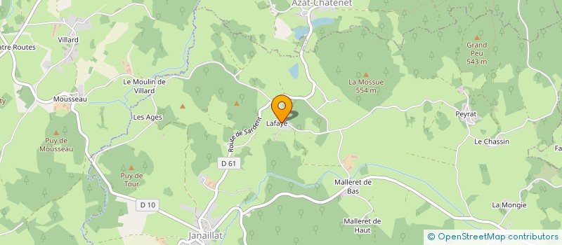 localisation de l'entreprise MADAME BEATRICE GIRAUD à JANAILLAT