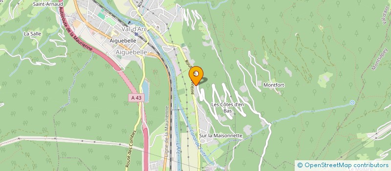 localisation de l'entreprise MADAME BEATRICE GIRAUD  VAL-D'ARC