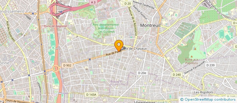localisation de l'entreprise MADAME BEATRICE GOUDAL à MONTREUIL