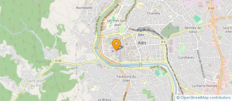 localisation de l'entreprise MADAME BEATRICE GOUX  ALES