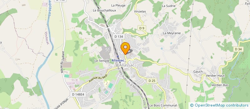 localisation de l'entreprise MADAME BEATRICE GRESSENT  ALLASSAC