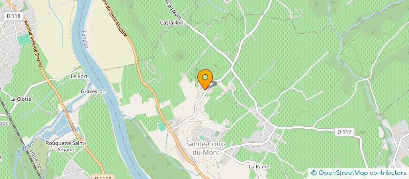 localisation de l'entreprise MADAME BEATRICE GREZIS  SAINTE-CROIX-DU-MONT