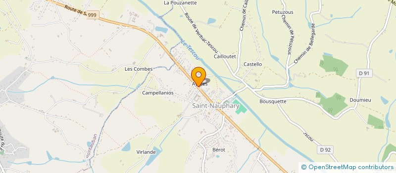 localisation de l'entreprise MADAME BEATRICE GRIMAUX  SAINT-NAUPHARY