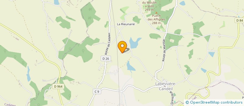 localisation de l'entreprise MADAME BEATRICE GUIBAL  LABESSIERE-CANDEIL