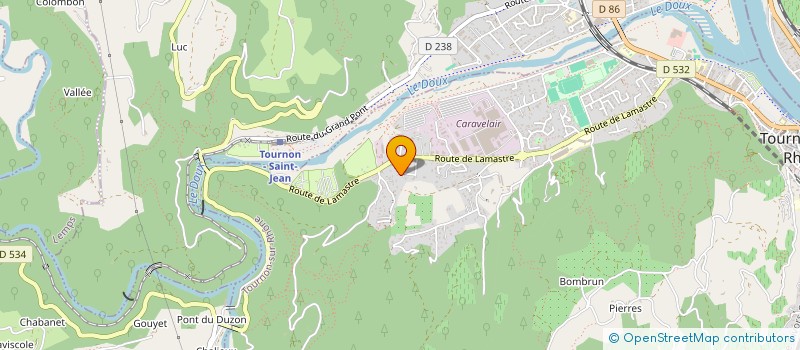 localisation de l'entreprise MADAME BEATRICE GUIBERTIN à TOURNON-SUR-RHONE
