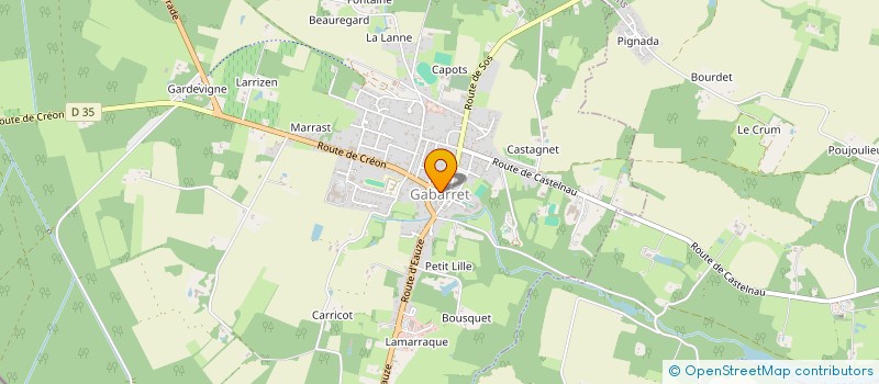 localisation de l'entreprise MADAME BEATRICE GUICHEBAROU  GABARRET