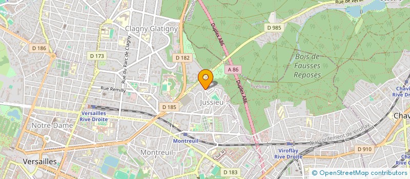 localisation de l'entreprise MADAME BEATRICE GUILLARD à VERSAILLES