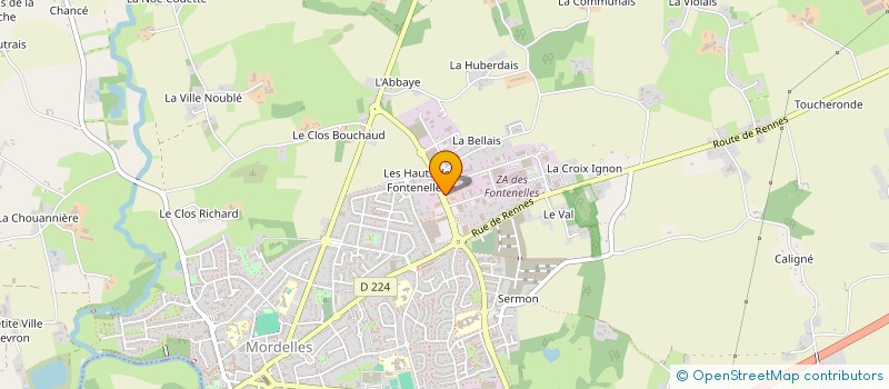 localisation de l'entreprise MADAME BEATRICE GUILLARD  MORDELLES