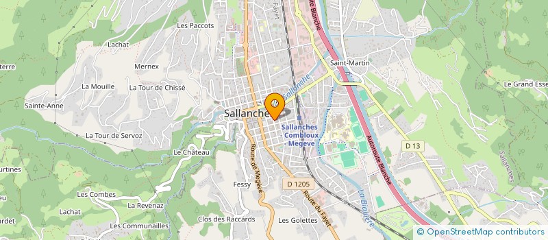 localisation de l'entreprise MADAME BEATRICE GUILLOT  SALLANCHES