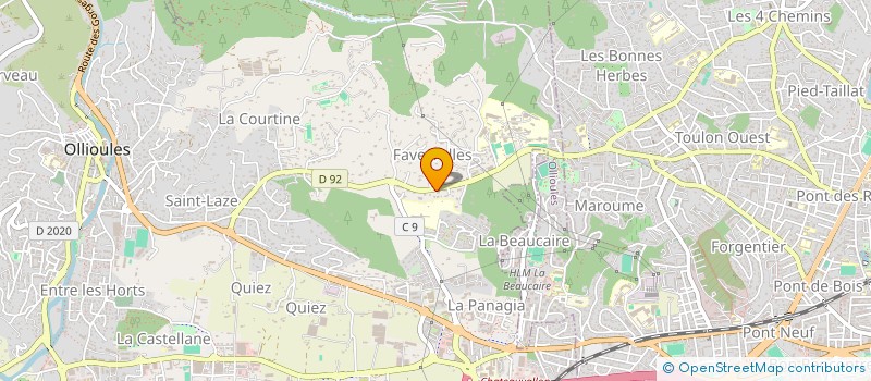 localisation de l'entreprise MADAME BEATRICE GUY  OLLIOULES