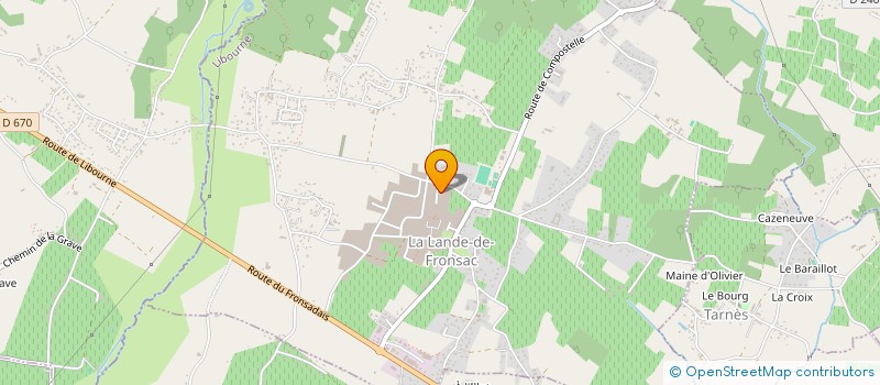 localisation de l'entreprise MADAME BEATRICE HAAS  LA LANDE-DE-FRONSAC