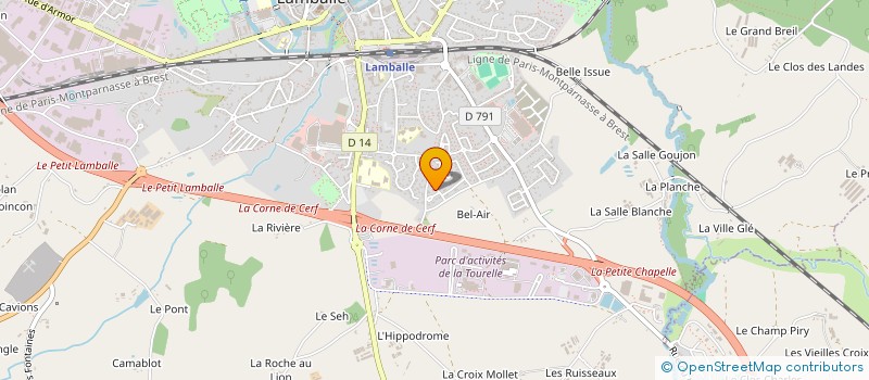 localisation de l'entreprise MADAME BEATRICE HAMAYON  LAMBALLE-ARMOR