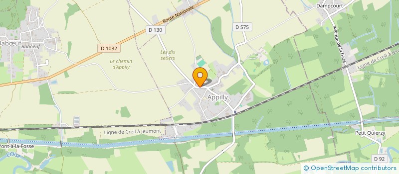 localisation de l'entreprise MADAME BEATRICE HARDIER  BEAURAINS-LES-NOYON