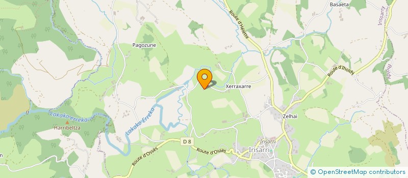 localisation de l'entreprise MADAME BEATRICE HARREGUY  IRISSARRY