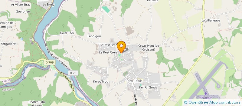 localisation de l'entreprise MADAME BEATRICE HASCOET  MORLAIX