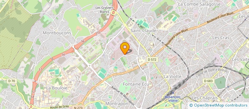 localisation de l'entreprise MADAME BEATRICE HENNES à BESANCON