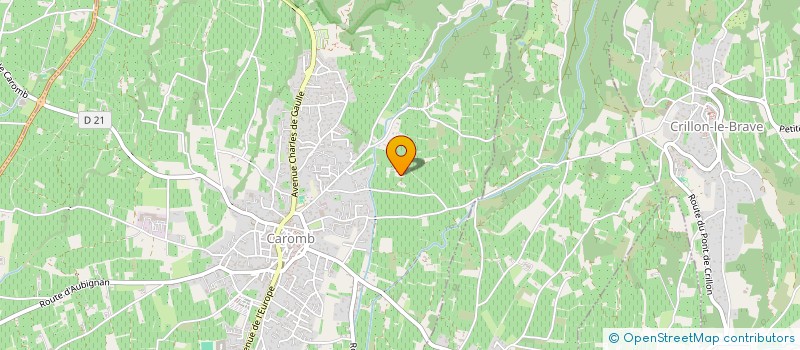 localisation de l'entreprise MADAME BEATRICE HEROUX  CAROMB