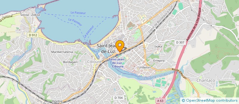 localisation de l'entreprise MADAME BEATRICE HIRIART  SAINT-JEAN-DE-LUZ