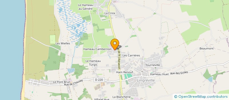 localisation de l'entreprise MADAME BEATRICE HOPSORT à TOURNEVILLE-SUR-MER