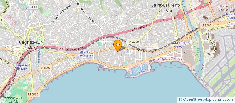 localisation de l'entreprise MADAME BEATRICE HORNIG  CAGNES-SUR-MER