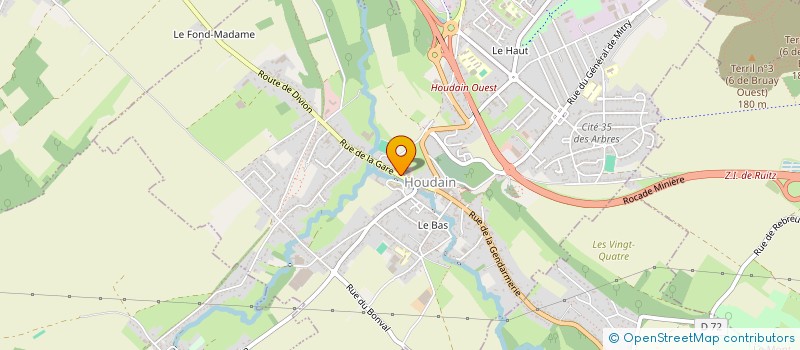 localisation de l'entreprise MADAME BEATRICE HOURRIEZ  HOUDAIN