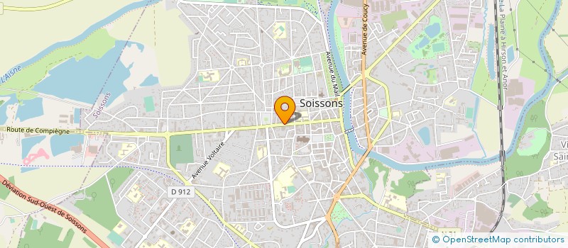 localisation de l'entreprise MADAME BEATRICE HUBATZ à SOISSONS