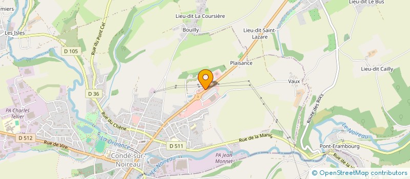 localisation de l'entreprise MADAME BEATRICE HUE  CONDE-EN-NORMANDIE