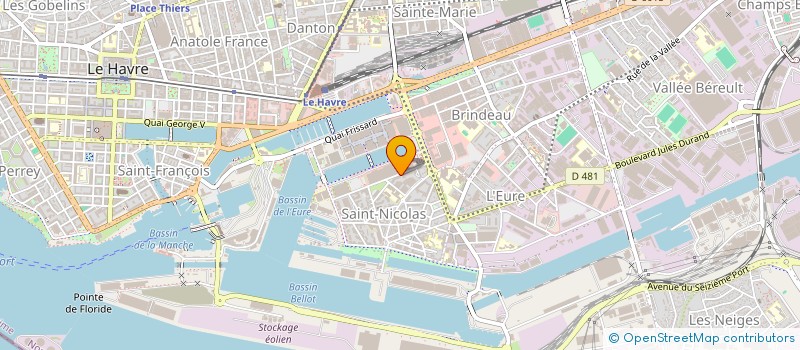 localisation de l'entreprise MADAME BEATRICE HUGUES  LE HAVRE