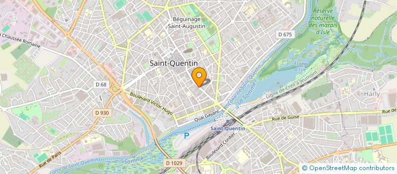 localisation de l'entreprise MADAME BEATRICE HURBLAIN à SAINT-QUENTIN