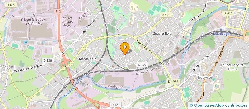 localisation de l'entreprise MADAME BEATRICE JACOBS  MAUBEUGE