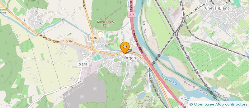 localisation de l'entreprise MADAME BEATRICE JALABERT  ORGON