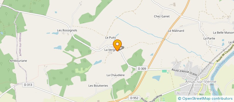 localisation de l'entreprise MADAME BEATRICE JARDINIER  ANSAC-SUR-VIENNE