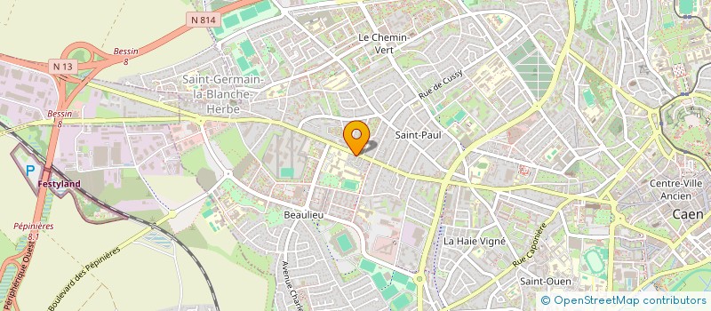 localisation de l'entreprise MADAME BEATRICE JEANNERET-GROSJEAN  HEROUVILLE-SAINT-CLAIR