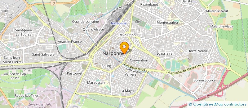 localisation de l'entreprise MADAME BEATRICE JOULIA  NARBONNE